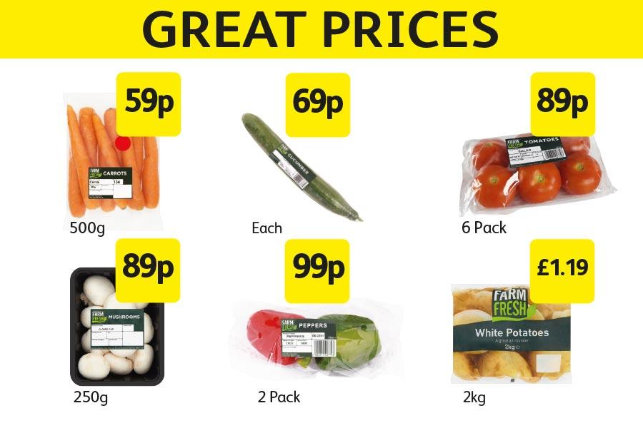 Great Prices on farm fresh produce at Londis