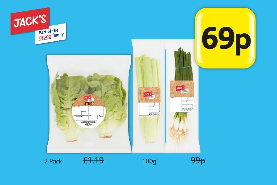 Jack's Lettuce, Celery, spring Onions - Only 69p at Londis