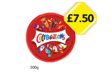 Celebrations Tub - Now Only £7.50 at Londis