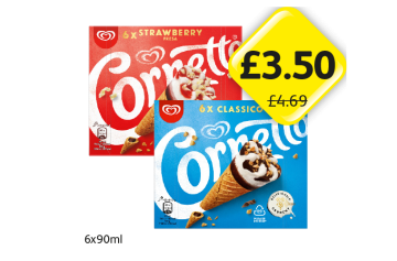 Cornetto Strawberry, Classico - Now Only £3.50 at Londis