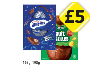 Easter Egg Milky Way, Fruit Pastilles - Now Only £5 at Londis
