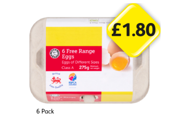 Free Range Eggs - Now Only £1.80 at Londis