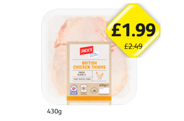 Jack's British Chicken Thighs - Now Only £1.99 at Londis