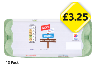 Jack's Large Eggs - Now Only £3.25 at Londis