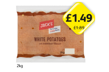 Jack's White Potatoes - Now Only £1.49 at Londis