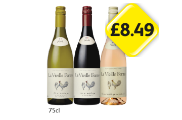 La Vielle Ferme White, Red, Rosé - Now Only £8.49 at Londis