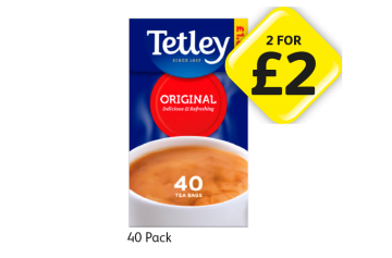 Tetley Tea Bags - Any 2 for £2 at Londis
