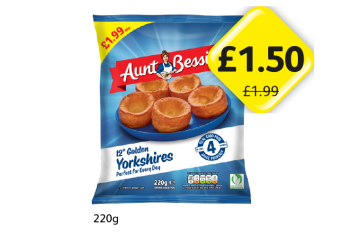 Aunt Bessies Golden Yorkshires - Now Only £1.50 at Londis