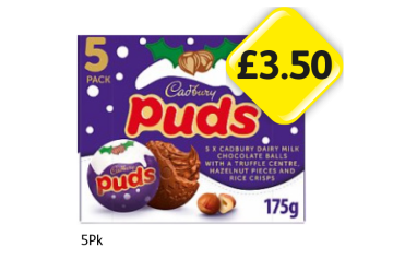 Cadbury Puds - Now Only £3.50 at Londis