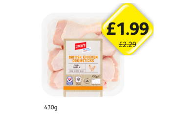 Jack's British Chicken Drumsticks - Now Only £1.99 at Londis