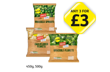 Jack's Brussels Sprouts - Any 3 for £3 at Londis