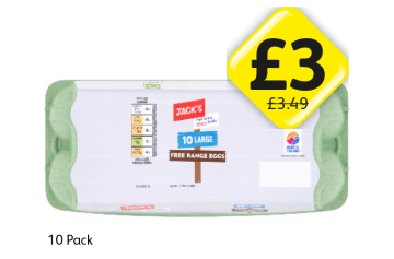 Jack's Large Eggs - Now Only £3 at Londis
