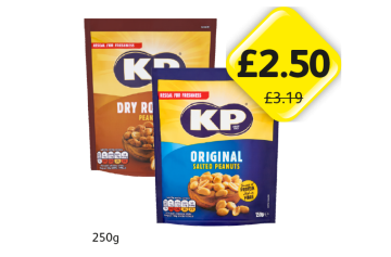 KP Peanuts Dry Roasted, Salted Original - Now Only £2.50 at Londis