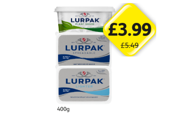 Lurpak, Lighter, Plant Based - Now Only £3.99 at Londis