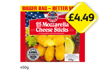 MJ's Mozzarella Sticks - Now Only £4.49 at Londis