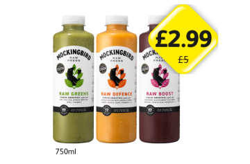Mockingbird Raw Greens, Defence, Boost - Now Only £2.99 at Londis