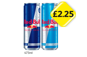 Red Bull, Sugarfree - Now Only £2.25 at Londis