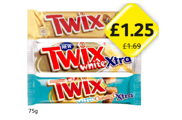 Twix Xtra, White, Salted Caramel - Now Only £1.25 at Londis