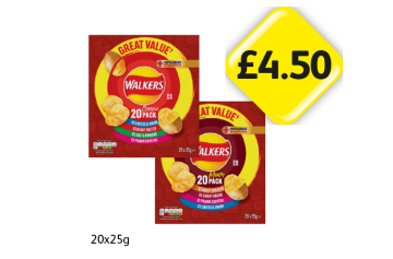 Walkers Variety Pack Classic, Meaty - Now Only £4.50 at Londis