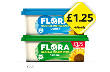 Flora Lighter, Original - Now Only £1.25 at Londis
