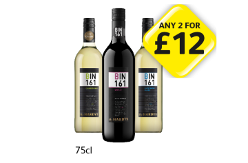 Hardy's Bin 161 Chardonnay, Merlot, Sauvignon Blanc - Now Only £6.50 at Londis