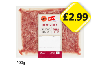 Jack's Beef Mince - Now Only £2.99 at Londis