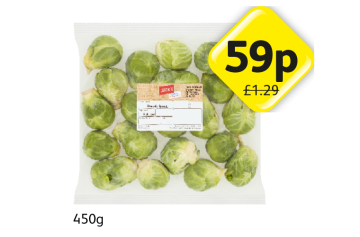 Jack's Brussels Sprouts - Now Only 59p at Londis