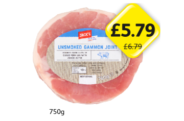 Jack's Unsmoked Gammon Joint - Now Only £5.79 at Londis