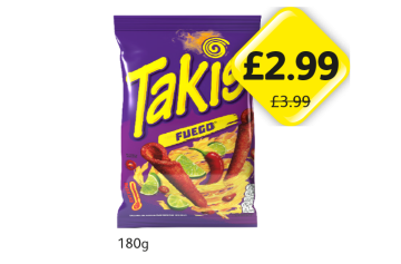 Takis Fuego - Now Only £2.99 at Londis