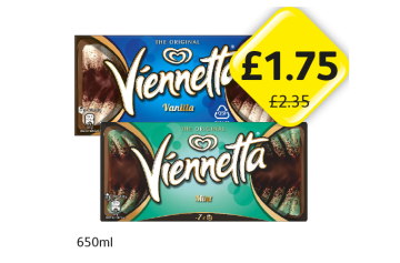 Viennetta Vanilla, Mint - Now Only £1.75 at Londis