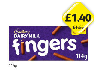 Cadbury Dairy Milk Fingers - Now Only £1.40 at Londis