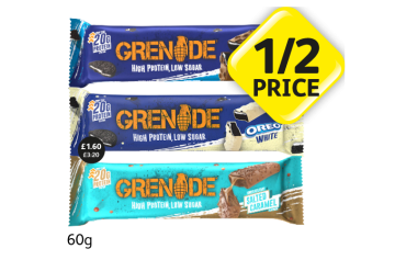 Grenade Oreo, White, Salted Caramel - Now Only Half Price  at Londis