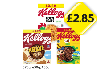 Kellogg's Corn Flakes, Krave, Coco Pops Chocos - Now Only £2.85 at Londis