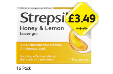 Strepsils Honey & Lemon Lozenges - Now Only £3.49 at Londis