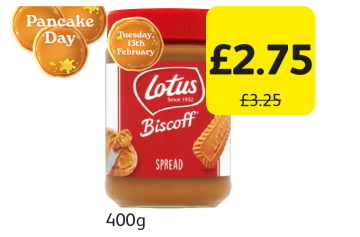 PANCAKE DAY: Lotus Biscoff - Now Only £2.75 at Londis