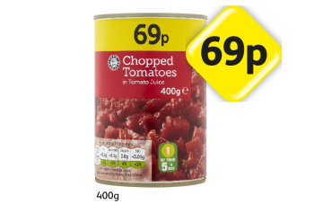 Chopped Tomatoes - Now Only 69p at Londis