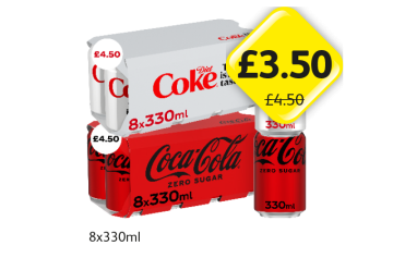 Diet Coke, Coke Zero - Now Only £3.50 at Londis