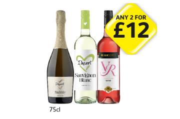 I Heart Bubbly, Sauvignon Blanc, - Any 2 for £12 at Londis