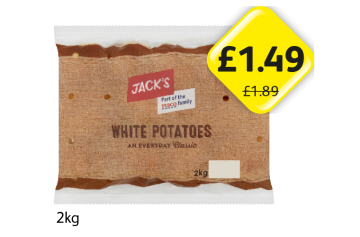 Jack's White Potatoes - Now Only £1.49 at Londis