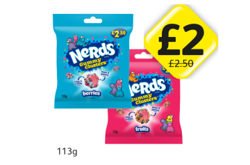 Nerds Berries, Fruits - Now Only £2 at Londis