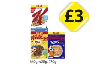 Special K, Coco Pops, Frosties - Now Only £3 at Londis
