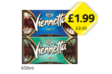 Viennetta Vanilla, Mint - Now Only £1.99 at Londis