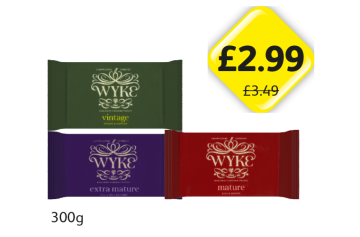 Wyke Vintage, Extra Mature, Mature - Now Only £2.99 at Londis