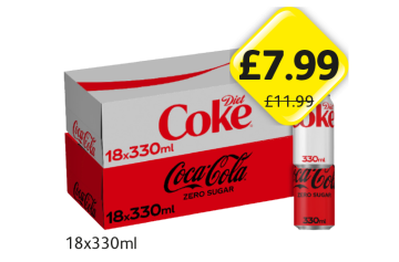 Diet Coke, Zero Sugar - Now Only £7.99 each at Londis