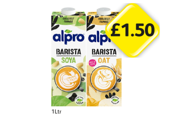 Alpro Barista Soya, Oat - Now Only £1.50 at Londis