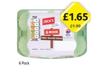 Jack's Medium Eggs - Now Only £1.65 at Londis