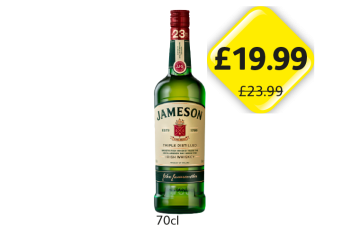 Jameson Whiskey - Now Only £19.99 at Londis
