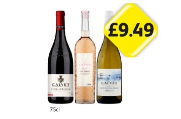 Calvet Côtes Du Rhône, Rosé, Sauvignon Blanc - Now Only £9.49 at Londis