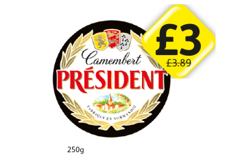 Camembert President - Now Only £3 at Londis