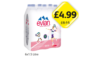 Evian Water - Now Only £4.99 at Londis